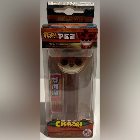 Funko Other - Funko Pop! Pez Crash Bandicoot Candy Dispenser Rare Exclusive